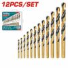 Bộ 12 mũi khoan kim loại Total TACSD0125