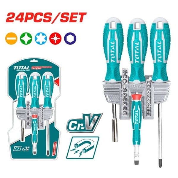  Bộ tua vít 24 chi tiết Total TACSD302462 