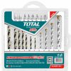 Bộ 19 mũi khoan kim loại, bê tông  và mũi  bắt vít Total TACSDB1901