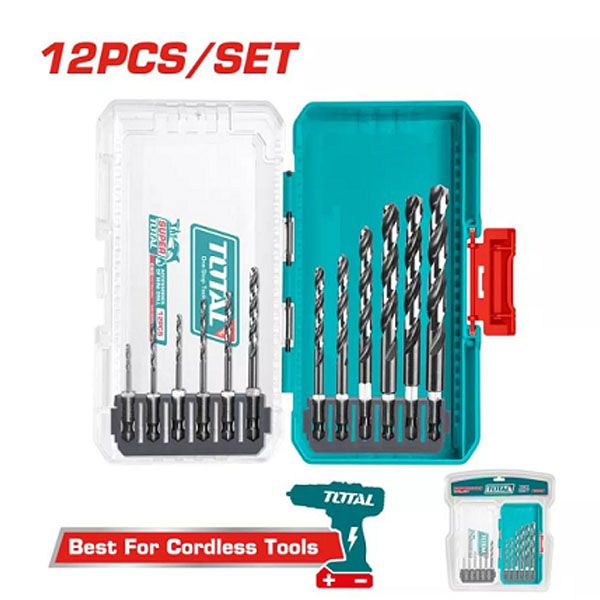  Bộ 12 mũi khoan kim loại HSS Total TACSDL11206 