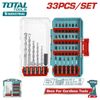 Bộ 33 mũi khoan bê tông và mũi vặn vít Total TACSDL11303