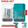 Bộ 16 mũi khoan kim loại, mũi khoan đa chức năng và mũi khoan gỗ Total TACSDL11606