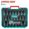 Bộ 12 mũi phay gỗ 6mm Total TACSR12406