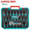 Bộ 24 mũi phay gỗ 12mm Total TACSR12412