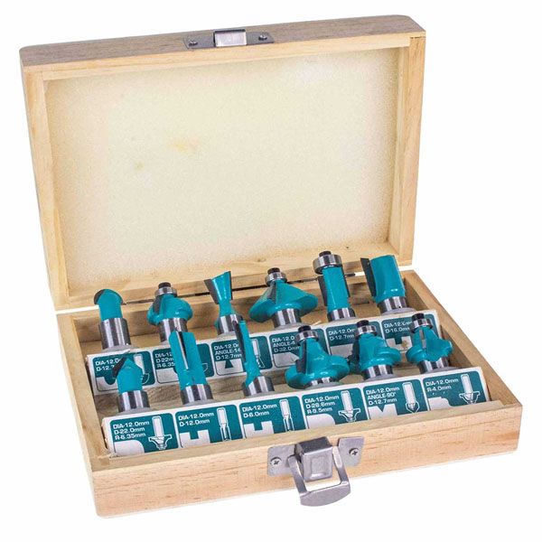  Bộ 12 mũi phay gỗ 12mm Total TACSR2121 