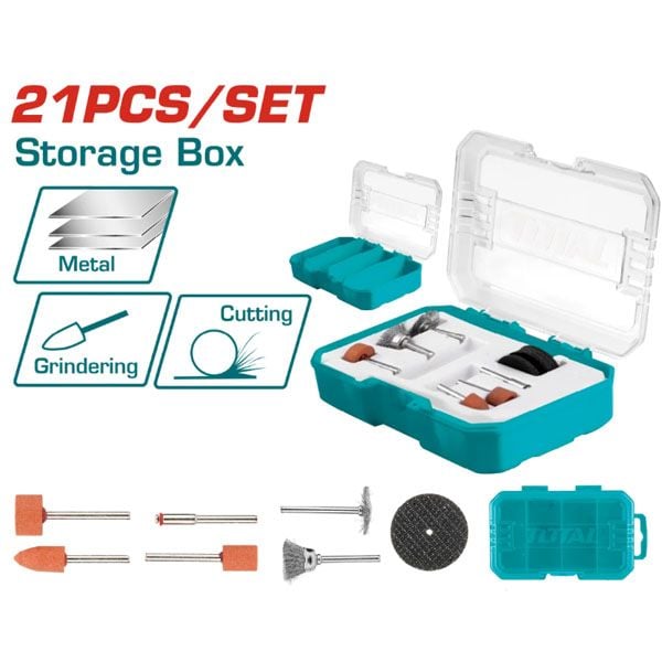  Bộ 21 linh kiện máy mài khuôn mini Total TAKMG4021 
