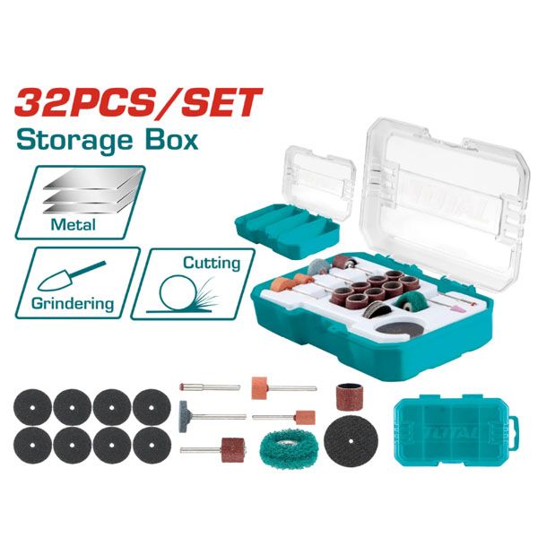 Bộ 32 linh kiện máy mài khuôn mini Total TAKMG5031