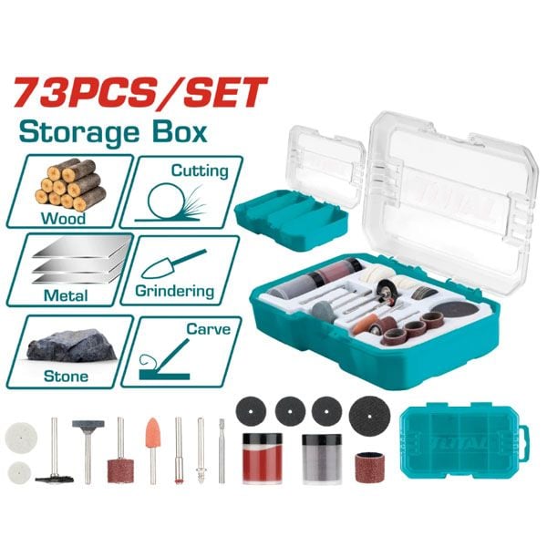 Bộ 73 linh kiện máy mài khuôn mini Total TAKMG7072