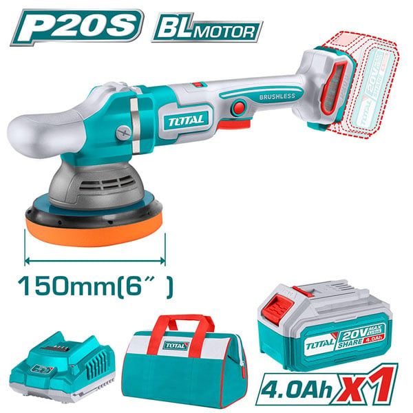  Máy đánh bóng dùng pin 20V-150mm Total TAPLI20151 
