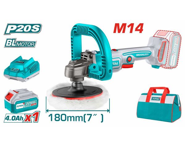  Máy đánh bóng dùng pin 20V-180mm Total TAPLI20181 