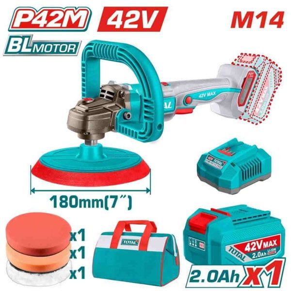  Máy đánh bóng dùng pin 42V-180mm Total TAPLI42181 