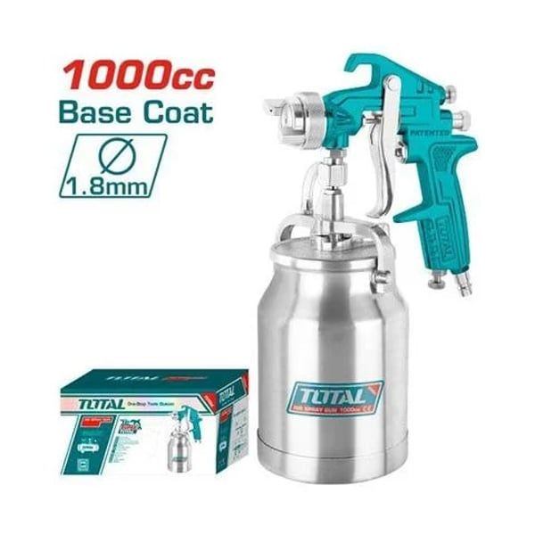  Súng Phun Sơn Dùng Khí Nén Total TAT11002 Béc phun 1.8mm Bình dưới 1000cc 