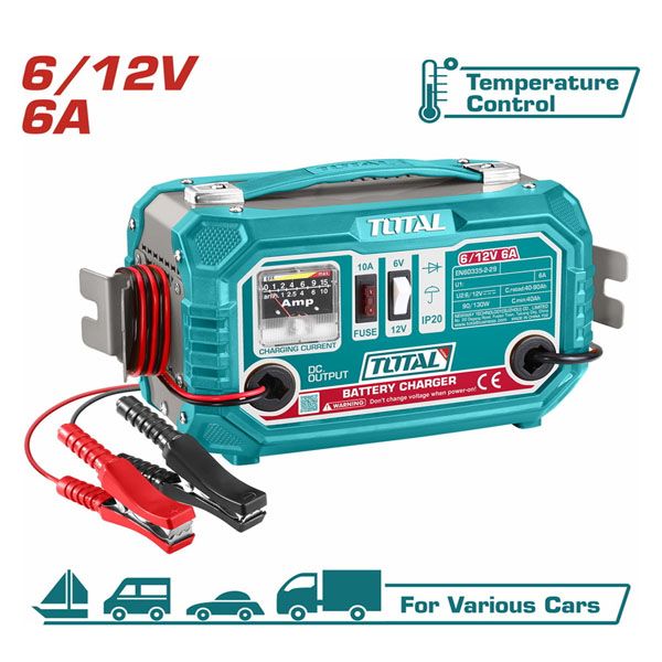  Máy sạc bình 6/12V Total TBC1501 