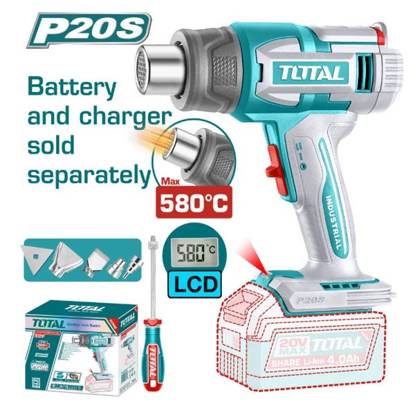  Máy khò hơi nóng dùng pin 20V Total TBLI2058 