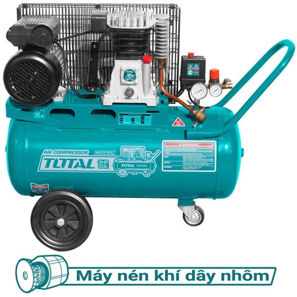  Máy nén khí dây curoa 50L 3HP TOTAL TC1300506T 