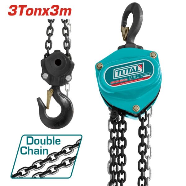  Pa lăng xích kéo tay 3 tấn 3 mét Total TCBK0203 