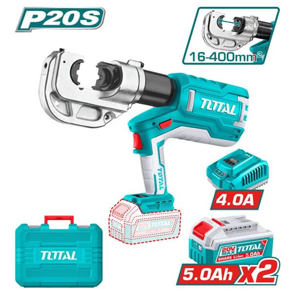  Máy Ép Cos Thủy Lực Dùng Pin Total TCTLI2005 20V 120kN 400mm² (Kèm 2 Pin 5.0Ah và 1 Sạc) 