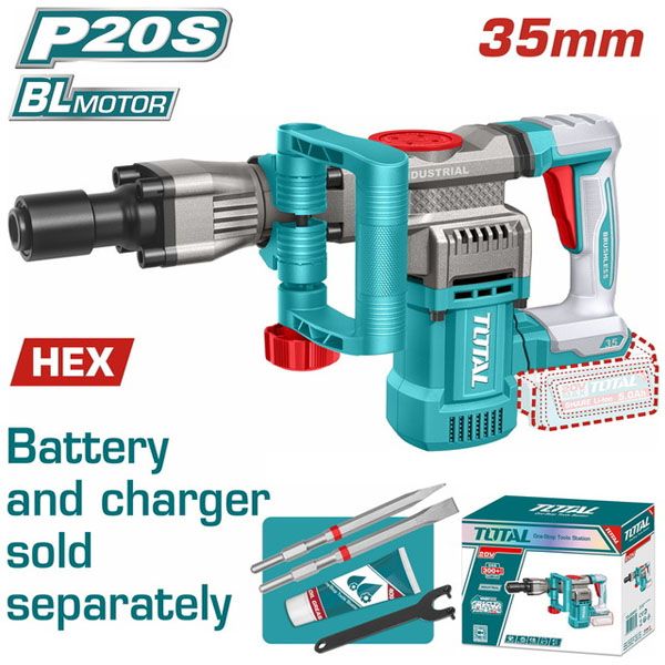  Máy đục bê tông dùng pin 20V Total TDBLI20358 