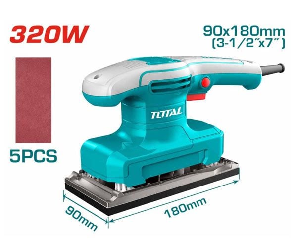 Máy chà nhám chữ nhật 320W Total TF1301836