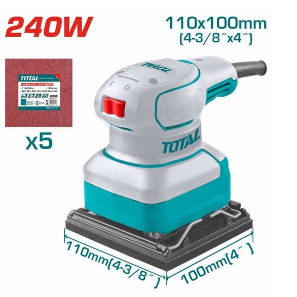  Máy chà nhám vuông 240W Total TF2241108 