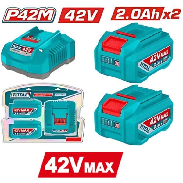  Bộ 2 pin và 1 sạc P42M 42Vx2.0Ah Total TFBCPM20221 
