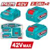 Bộ 2 pin và 1 sạc P42M 42Vx2.0Ah Total TFBCPM20221