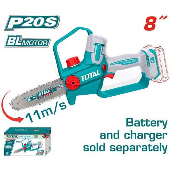  Máy cưa xích 8 inch dùng pin 20V Total TGSLI2088 