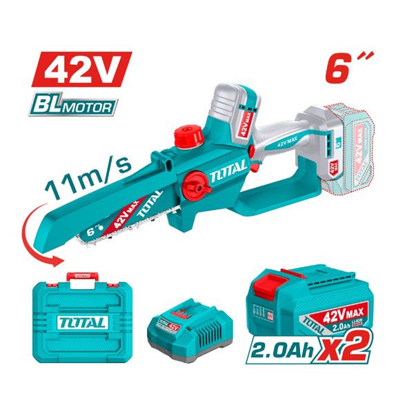  Máy cưa xích 6 inch dùng pin 42V Total TGSLI42681 