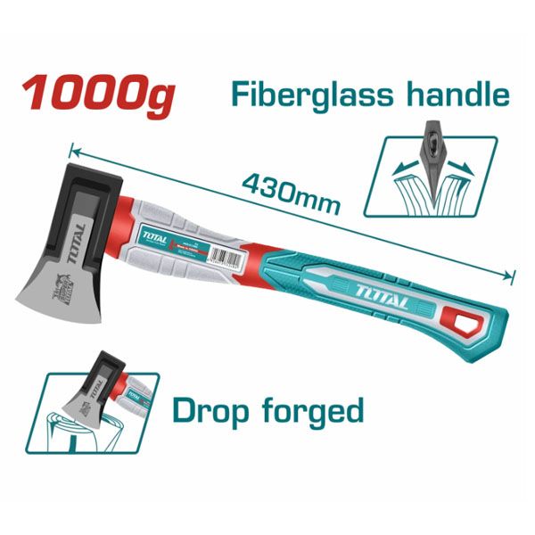  Búa rìu cán sợi thủy tinh 1000g Total THAX0611000F 