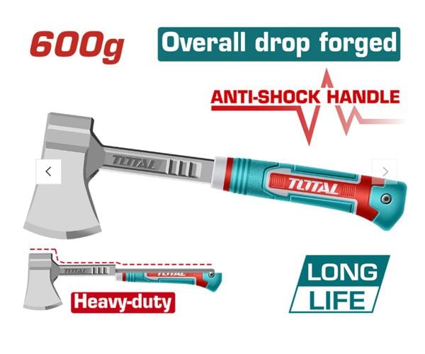  Búa rìu tay cầm chống sốc 600g Total THAX061600L 