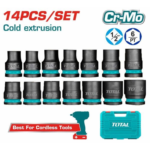  Bộ 14 đầu tuýp đầu 1/2 inch Total THISTD12141 