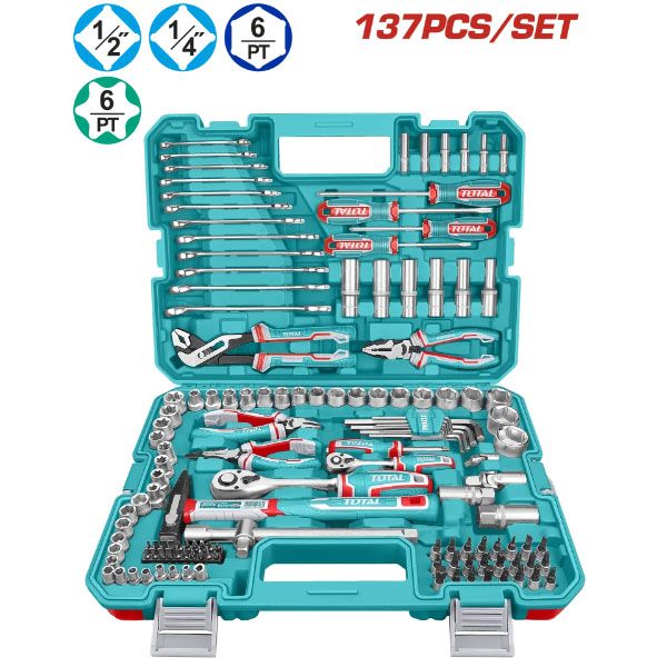  Bộ dụng cụ sửa chữa đa năng 137 chi tiết Total THKTHP21376 