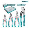 Bộ 4 kìm răng, cắt, nhọn và mỏ quạ Total THKTV02P042