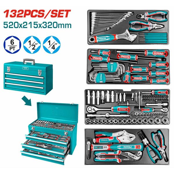  Bộ đồ nghề 132 chi tiết Total THPTCS71321 