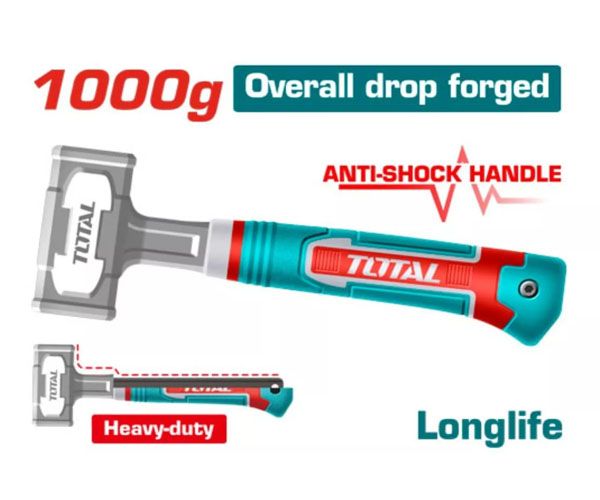  Búa tạ tay cầm chống sốc 1000g Total THSTH61000L 