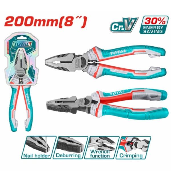  Kìm răng trợ lực 8 inch/200mm Total THT210806S 