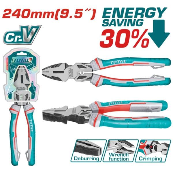  Kìm răng trợ lực 9.5 inch/240mm Total THT210906S 