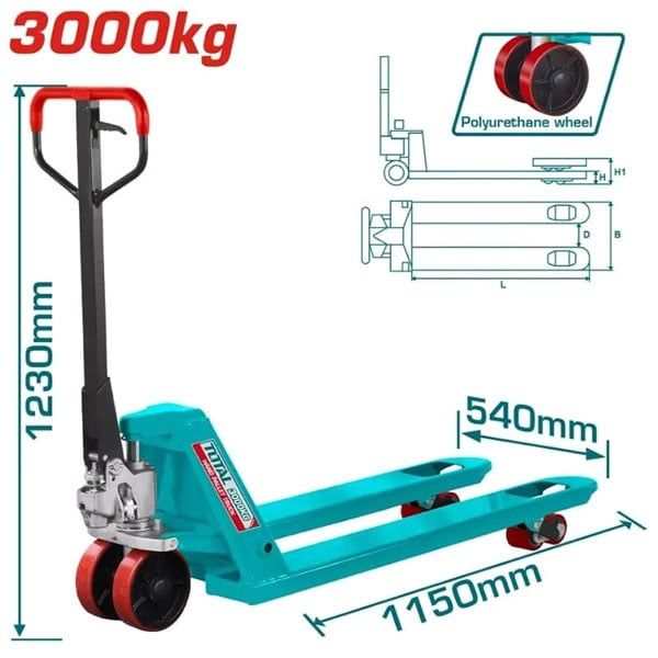  Xe nâng tay 3 tấn Total THT301301 