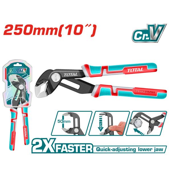  Kìm mỏ quạ mở nhanh 250mm Total THT381006 