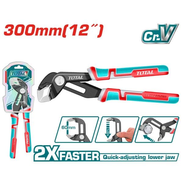  Kìm mỏ quạ mở nhanh 300mm Total THT381206 