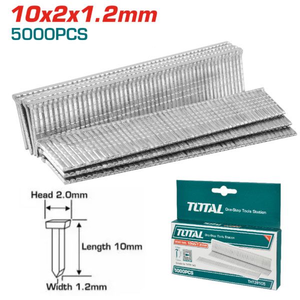  Kim bấm ghim thẳng 10x2x1.2mm Total THT39105 