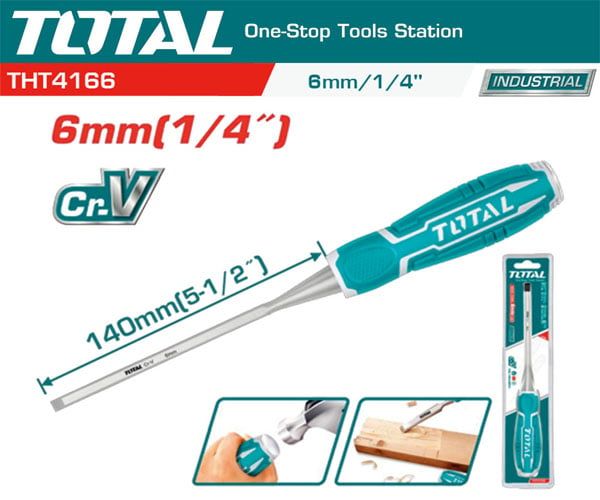  Đục gỗ 6mm Total THT4166 