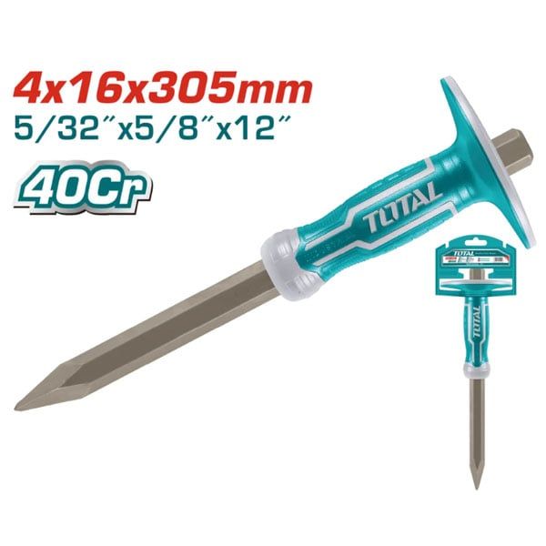  Đục bê tông nhọn 4x16x305mm Total THT4421216 
