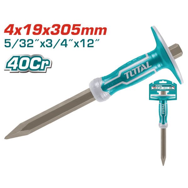  Đục bê tông nhọn 4x19x305mm Total THT4421219 
