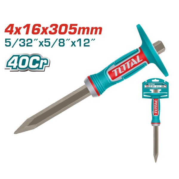  Đục bê tông nhọn 4x16x305mm Total THT4530416 