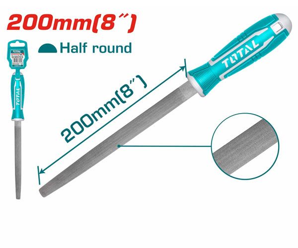  Giũa thép bán nguyệt 200mm Total THT91286 