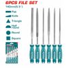 Bộ 6 giũa thép 140mm Total THT91462