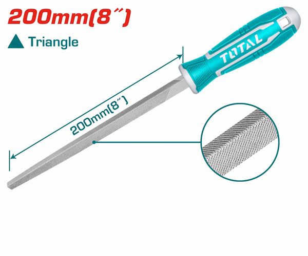  Giũa thép tam giác 200mm Total THT91486 