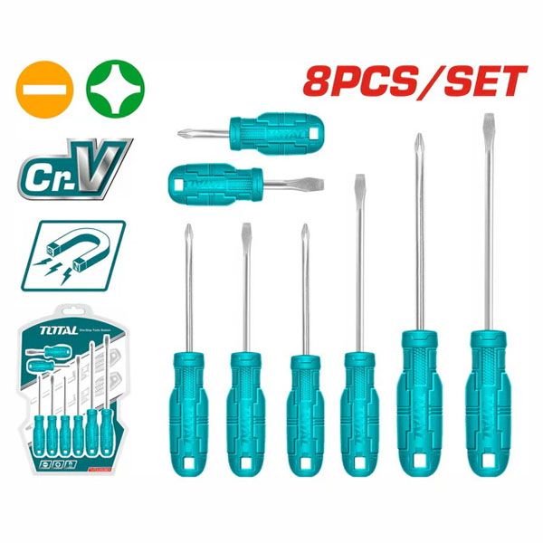  Bộ 8 tua vít Total THTDC250801 