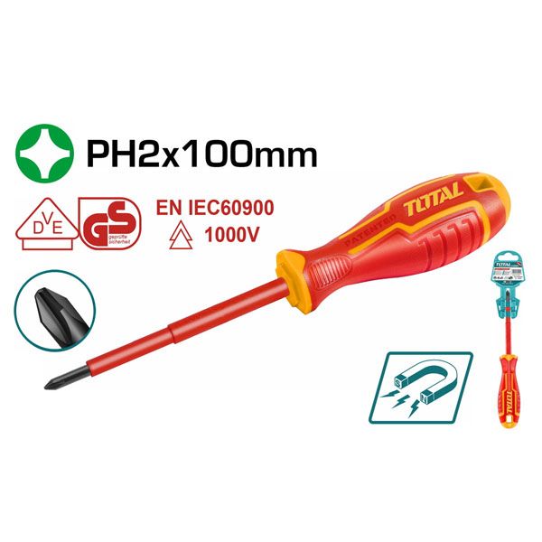  Tua vít bake cách điện PH2x100 Total THTISPH2100 